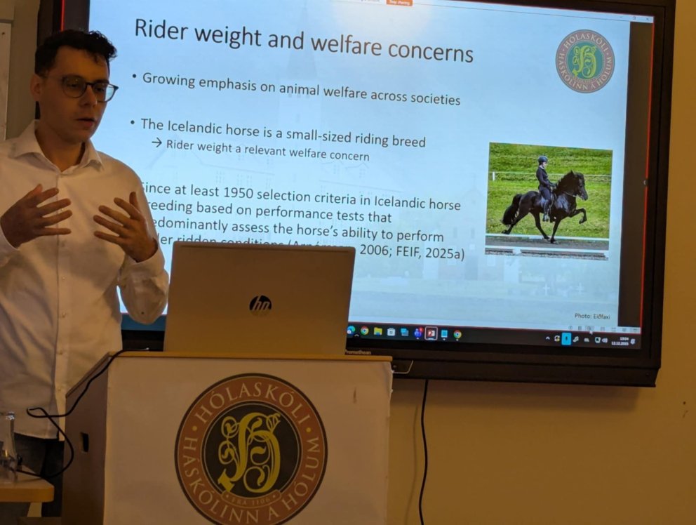 Tímamót í Hestafræðideild: Fyrsta meistararitgerðin varin