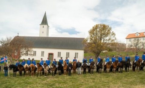 Brautskráningarnemar. Ljósmynd/ Árni Rúnar Hrólfsson