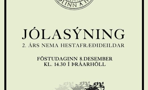 Jólasýning hestafræðideildar
