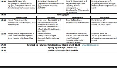 Dagskrá 24. og 25. maí.
